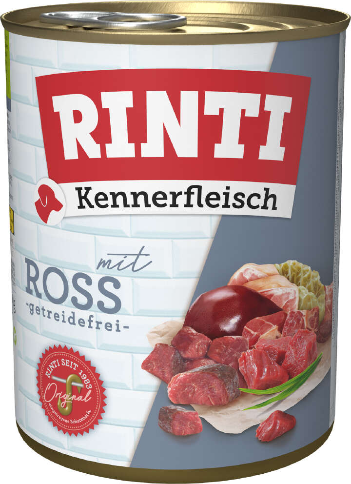 RINTI Hunde-Nassfutter Kennerfleisch mit Ross